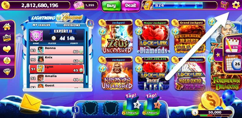 Jackpot Party Settings Icon