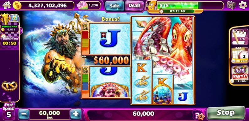 Neptune's Quest Squid in Free Spins