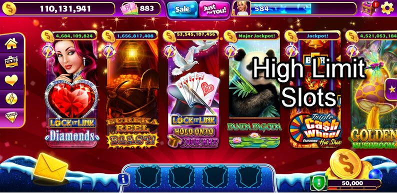 jackpot party high limit slots screen