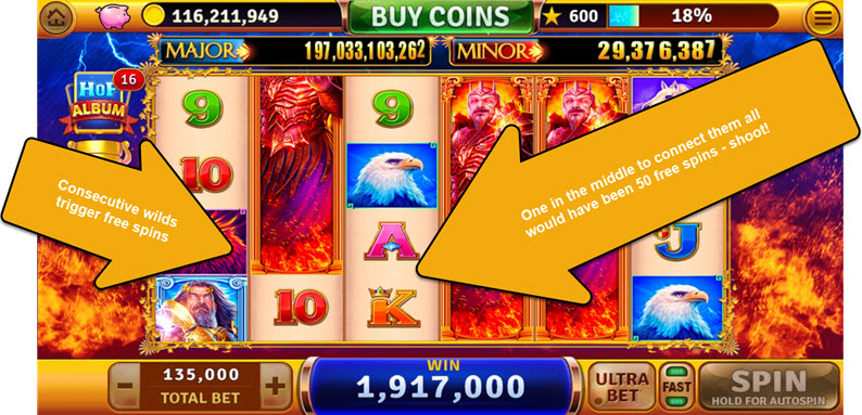 landing a bonus on house of fun zeus and hades