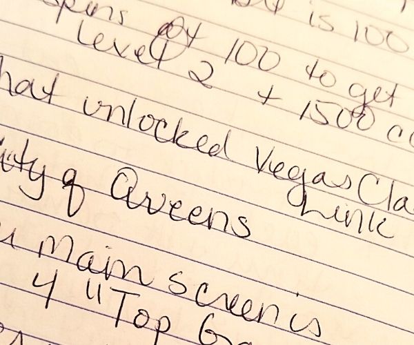 app review notes example