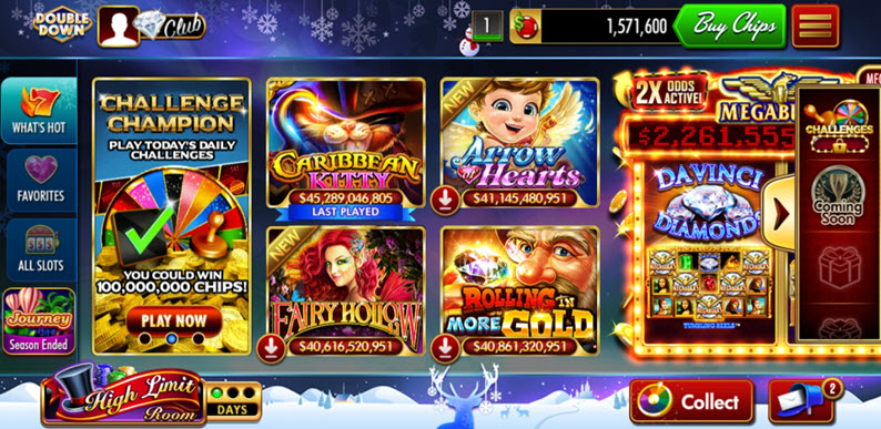 doubledown casino home screen