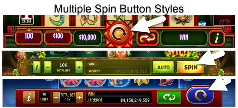 multiple spin button styles