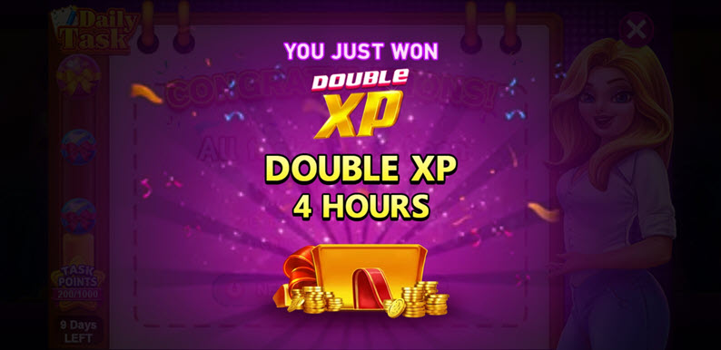 double xp for 4 hours
